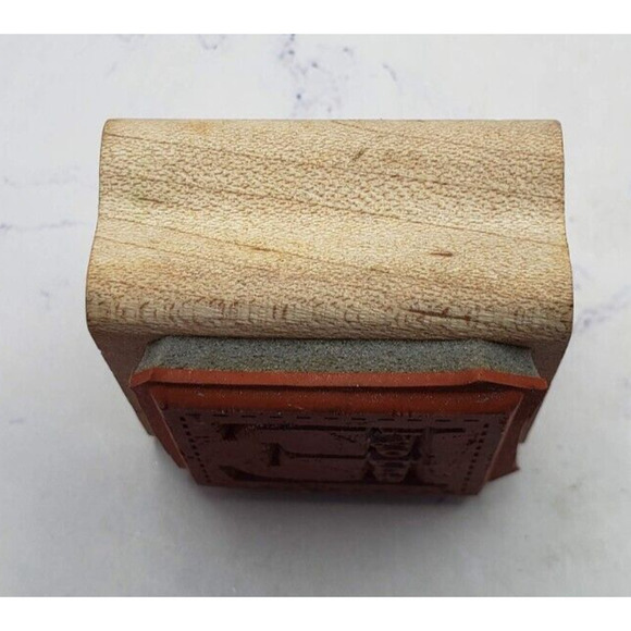 Stampin Up! Enjoy Quilt Block Wood Mounted Rubber Stamp - Picture 6 of 7